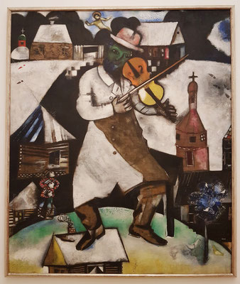 Marc Chagall: Le Violoniste, Öl auf Leinwand, 1912-13