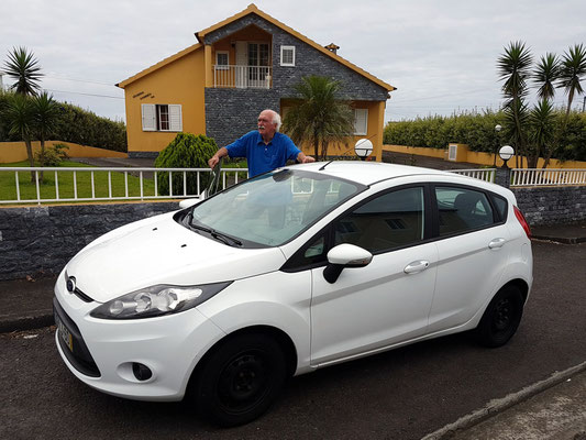 Unser Mietwagen Ford Fiesta