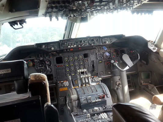 Cockpit der Boeing 747 Jumbo Jet