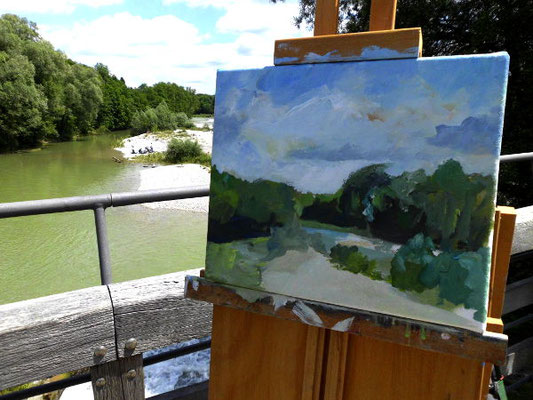Pleinairmalerei, münchen, flaucher