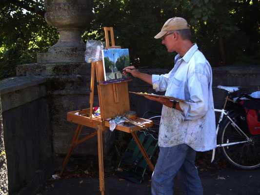 Pleinair am Friedensengel in München