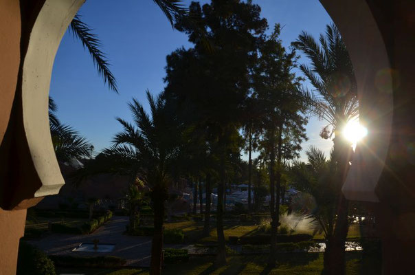 Abendstimmung im Hotel