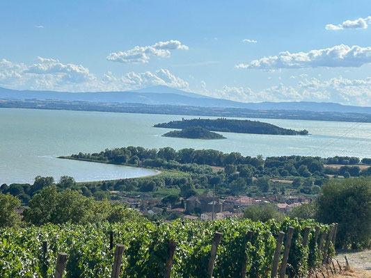 am Trasimeno See angekommen