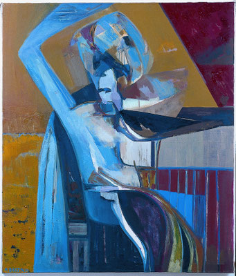 Die Schwestern - Figur_linke Tafel 135 x 115 Öl Lw. 2000