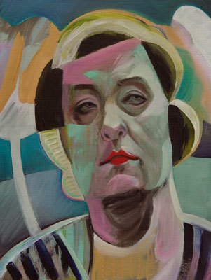 Dita Delaunay (the Legacy, Nr 126) --- oil and acrylic on canvas --- 30,5 cm x 40,6 cm --- 2022