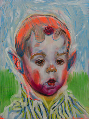 Justin Barney (the Legacy, Nr 98) --- oil and acrylic canvas --- 30,5 cm x 40,6 cm --- 2021