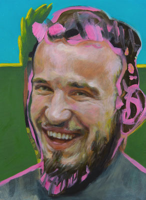 Howard Janszoon (the Legacy, Nr 198) --- acrylic and oil on panel --- 29,6 x 40,5 cm --- 2025