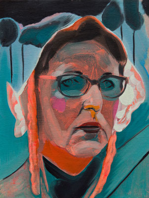 Christine Duchamp (the Legacy, Nr 129) --- oil and acrylic on canvas --- 30,5 cm x 40,6 cm --- 2022