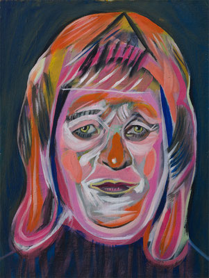 Amanda Bridges (the Legacy, Nr 87) --- oil and acrylic on canvas --- 30,5 cm x 40,6 cm --- 2021