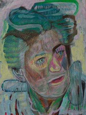 Diana Clinton (the Legacy, Nr 100) --- oil and acrylic canvas --- 30,5 cm x 40,6 cm --- 2021