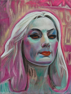 Tatjana Applegate (the Legacy, Nr 110) --- oil and acrylic on canvas --- 30,5 cm x 40,6 cm --- 2022