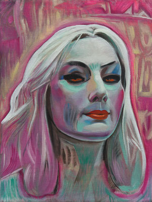 Tatjana Applegate (the Legacy, Nr 110) --- oil and acrylic on canvas --- 30,5 cm x 40,6 cm --- 2022