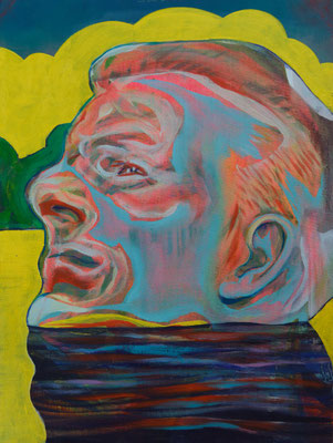 James Moore (the Legacy, Nr 131) --- oil and acrylic on canvas --- 30,5 cm x 40,6 cm --- 2022