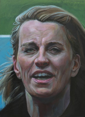 Godelieve Barend (the Legacy, Nr 200) --- acrylic and oil on panel --- 29,6 x 40,5 cm --- 2025