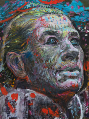 Kate Koons (the Legacy, Nr 191) --- acrylic and oil on panel --- 30,5 x 40,6 cm --- 2025