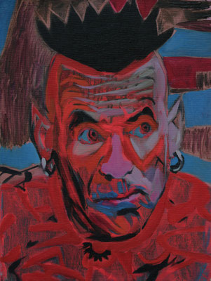 Damien Hawke (the Legacy, Nr 107) --- oil and acrylic on canvas --- 30,5 cm x 40,6 cm --- 2022