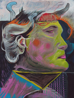 Wouke van Dis (the Legacy, Nr 182) --- oil and acrylic on canvas --- 30,5 cm x 40,6 cm --- 2025