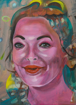 Sandra Jackson (the Legacy, Nr 192) --- acrylic and oil on panel --- 29,6 x 40,5 cm --- 2025v