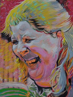 Catherine Lancashire (the Legacy, Nr 177) --- oil and acrylic on canvas --- 30,5 cm x 40,6 cm --- 2024