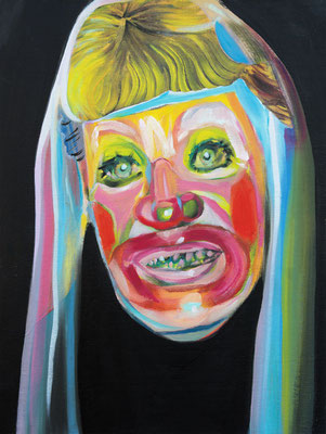 Sandy Hadid (the Legacy, Nr 54) --- oil on canvas --- 30,5 cm  x 40,6 cm --- 2020