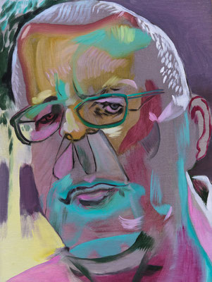 Boris Lavrov (the Legacy, Nr 167) --- acrylic and oil on panel --- 30,5 x 40,6 cm --- 2024