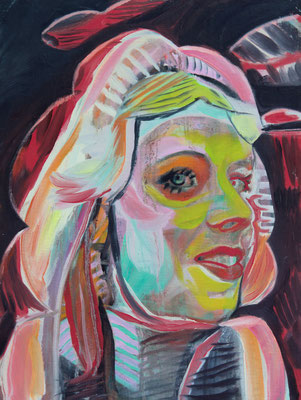 Stefani Bracco (the Legacy, Nr 124) --- oil and acrylic on canvas --- 30,5 cm x 40,6 cm --- 2022