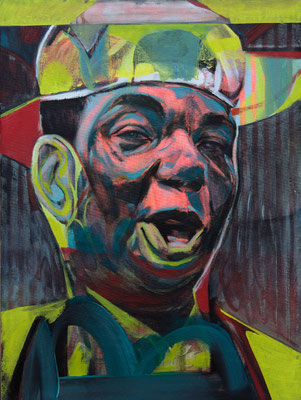 Eddy Haysbert (the Legacy, Nr 135) --- oil and acrylic on canvas --- 30,5 cm x 40,6 cm --- 2022