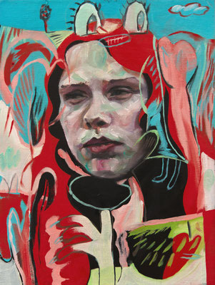 Scarlett Fabritius (the Legacy, Nr 139) --- oil and acrylic on canvas --- 30,5 cm x 40,6 cm --- 2023