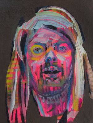 Axl Hutchence (the Legacy, Nr 112) --- oil and acrylic on canvas --- 30,5 cm x 40,6 cm --- 2022