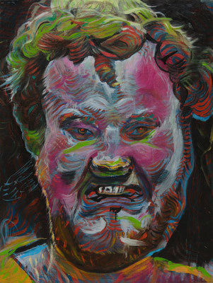 Puck den Besten (the Legacy, Nr 173) --- acrylic and oil on panel --- 30,5 x 40,6 cm --- 2024