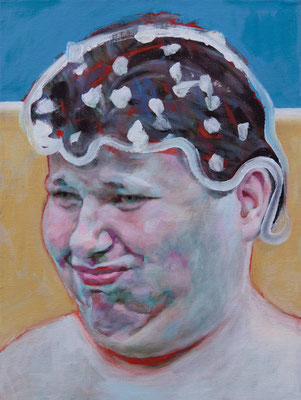 Bernadette Hardy (the Legacy, Nr 195) --- acrylic and oil on panel --- 30,5 x 40,6 cm --- 2025