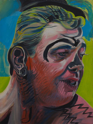 Brad Bowery (the Legacy, Nr 155) --- oil and acrylic on canvas --- 30,5 cm x 40,6 cm --- 2023