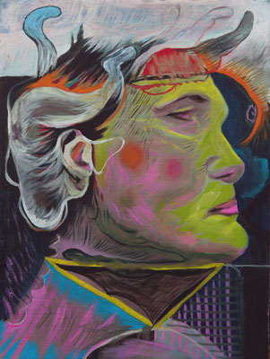 Wouke van Dis (the Legacy, Nr 182) --- acrylic and oil on panel --- 30,5 x 40,6 cm --- 2025