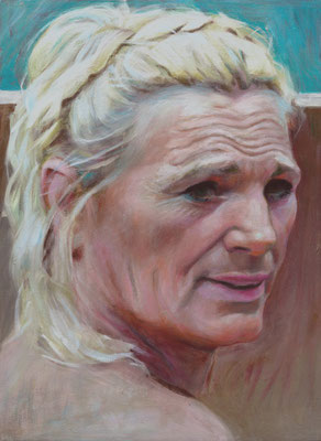 Viktoria Müller (the Legacy, Nr 199) --- acrylic and oil on panel --- 29,6 x 40,5 cm --- 2025