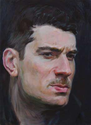 Jean Marie Delacroix (the Legacy, Nr 194) --- acrylic and oil on panel --- 29,6 x 40,5 cm --- 2025