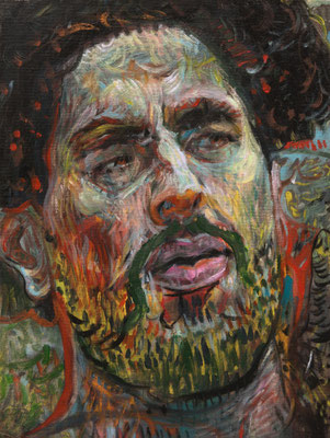 Salomon Mendelssohn (the Legacy, Nr 175) --- oil and acrylic on canvas --- 30,5 cm x 40,6 cm --- 2024