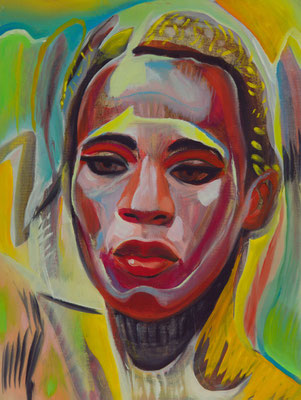 Naomi Ward (the Legacy, Nr 123) --- oil and acrylic on canvas --- 30,5 cm x 40,6 cm --- 2022