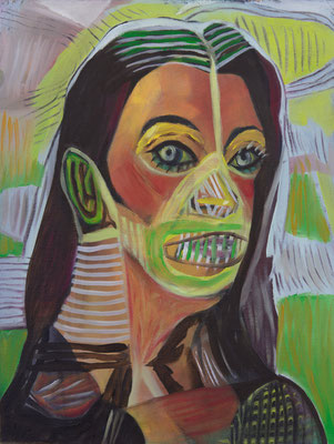 Frida Banks (the Legacy, Nr 97) --- oil and acrylic canvas --- 30,5 cm x 40,6 cm --- 2021