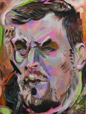 Jeroen Geesink (the Legacy, Nr 171) --- oil and acrylic on canvas --- 30,5 cm x 40,6 cm --- 2024