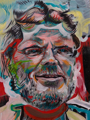 Steve Nicolson (the Legacy, Nr 180) --- acrylic and oil on panel --- 30,5 x 40,6 cm --- 2024