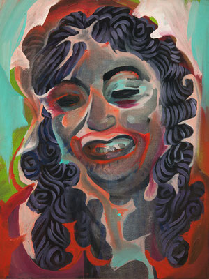 Fatima Jackson, (the Legacy, Nr 31) --- oil on  canvas ---  30,5 cm  x 40,6 cm --- 2019