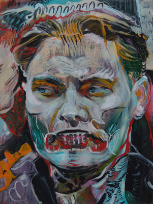 Christer Depp (the Legacy, Nr 178) --- acrylic and oil on panel --- 30,5 x 40,6 cm --- 2024