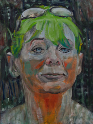 Jody Blanchett (the Legacy, Nr 158) --- oil and acrylic on canvas --- 30,5 cm x 40,6 cm --- 2023