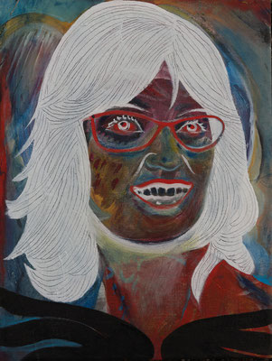Nana Palmer (the Legacy, Nr 152) --- oil and acrylic on canvas --- 30,5 cm x 40,6 cm --- 2023