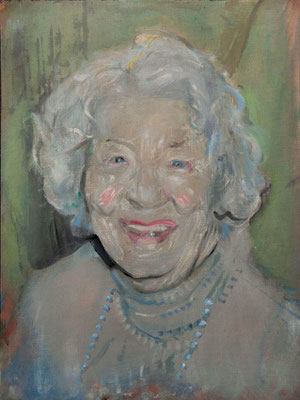 Marilyn Vreeland, (the Legacy, Nr 5) --- oil on  canvas ---  30,5 cm  x 40,6 cm --- 2017