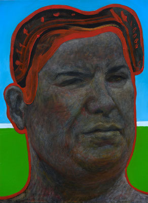 Angela Hegseth (the Legacy, Nr 193) --- acrylic and oil on panel --- 29,6 x 40,5 cm --- 2025