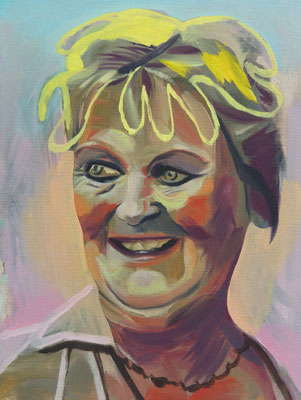 Siouxsie Schilder (the Legacy, Nr 125) --- oil and acrylic on canvas --- 30,5 cm x 40,6 cm --- 2022