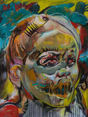 Hungry Schiffer (the Legacy, Nr 179) --- acrylic and oil on panel --- 30,5 x 40,6 cm --- 2024