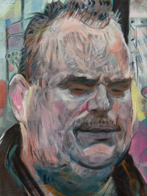 Mauro Luciano (the Legacy, Nr 164) --- oil and acrylic on canvas --- 30,5 cm x 40,6 cm --- 2024