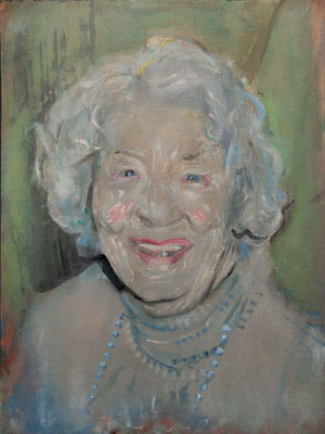 Marilyn Vreeland, (the Legacy, Nr 5) --- oil on  canvas ---  30,5 cm  x 40,6 cm --- 2017